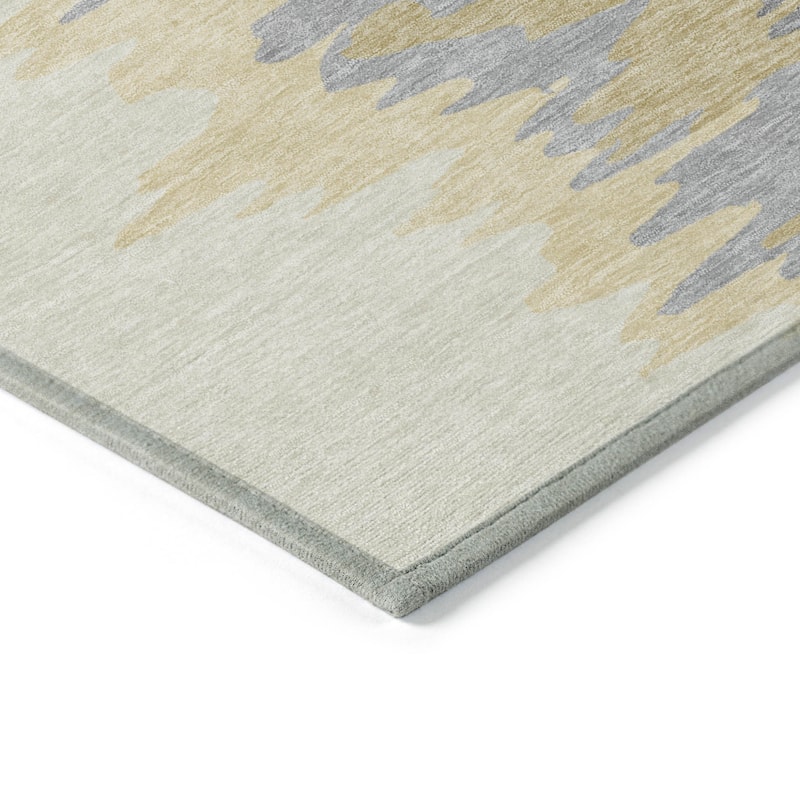 HomeRoots Abstract Transitional Rectangle Outdoor Rug