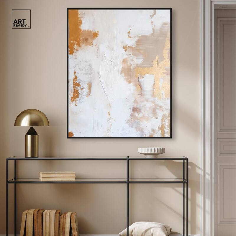 Golden Bronze Ripple I Canvas by Art Remedy