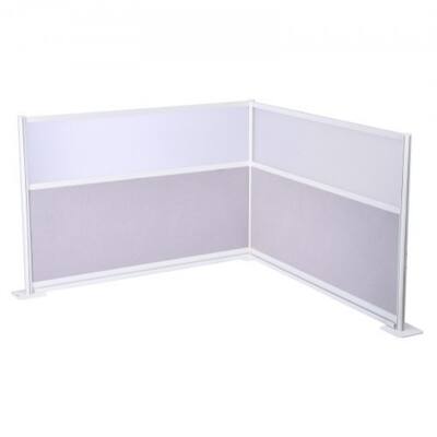 2-Pack Freestanding Office Partition 72"x48" Cubicle Walls - 72 x 7.8 x 48 in