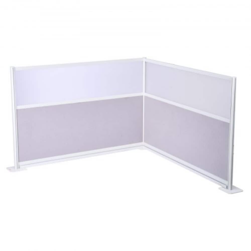2-Pack Freestanding Office Partition 72"x48" Cubicle Walls - 72 x 7.8 x 48 in