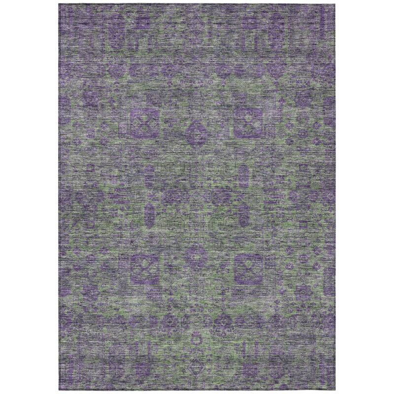 Machine Washable Indoor/ Outdoor Chantille Vintage Traditional Rug