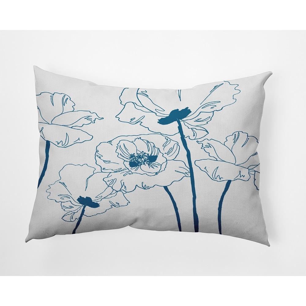 Popping Poppies Decorative Throw Pillow