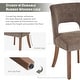 preview thumbnail 103 of 144, Wooden Dining Chairs Set of 2/4/6,Modern Fabric Upholstered Dining Room Chair Kitchen Chairs