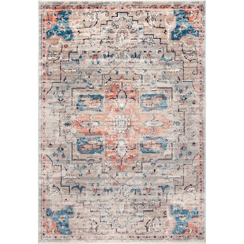 Nuloom Transitional Vintage Medallion Mcfarlad Area Rug