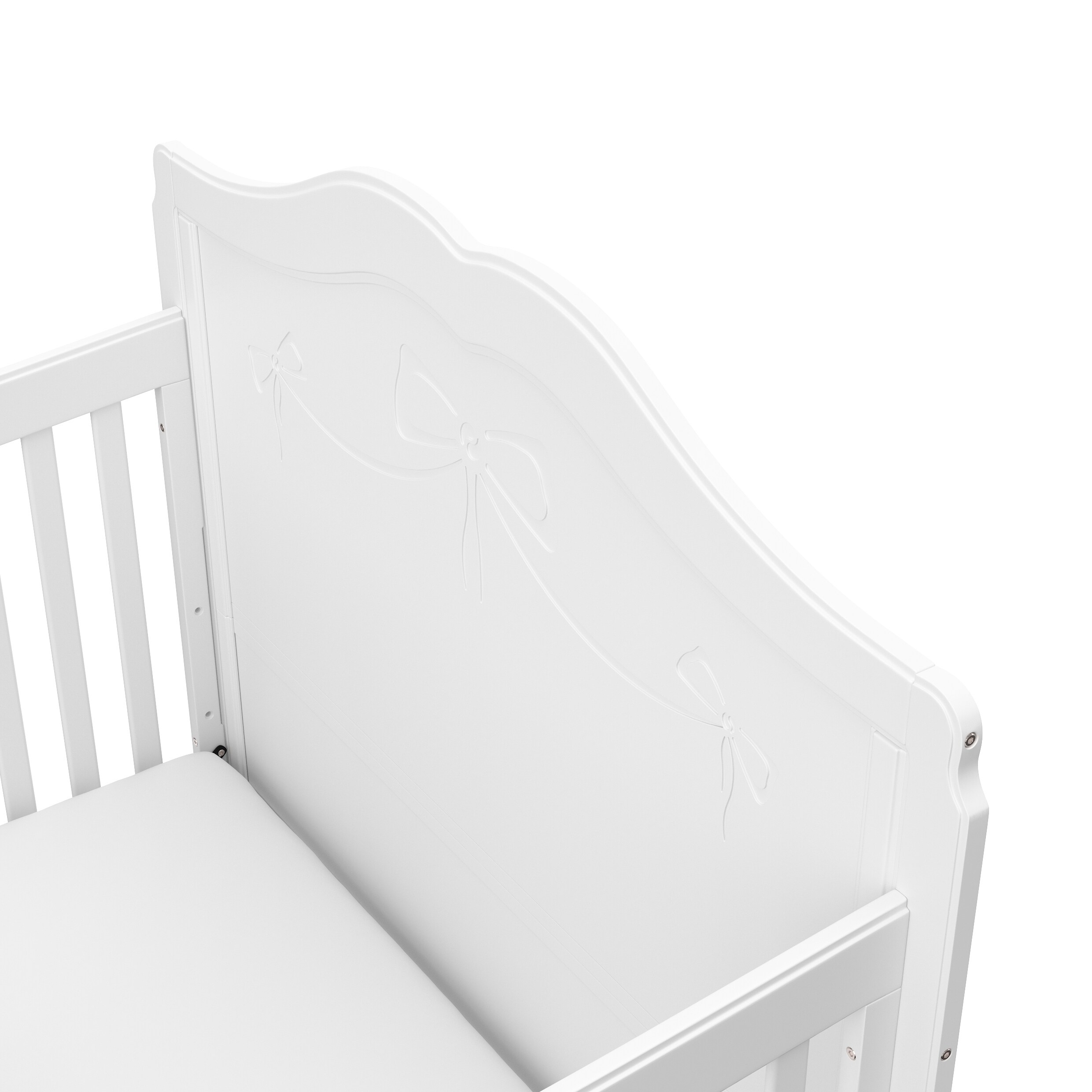 Storkcraft Princess 4-in-1 Convertible Crib Converts to Toddler