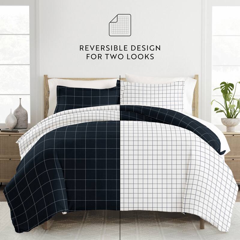 Becky Cameron 3-Piece Reversible Patterned Duvet Cover Set
