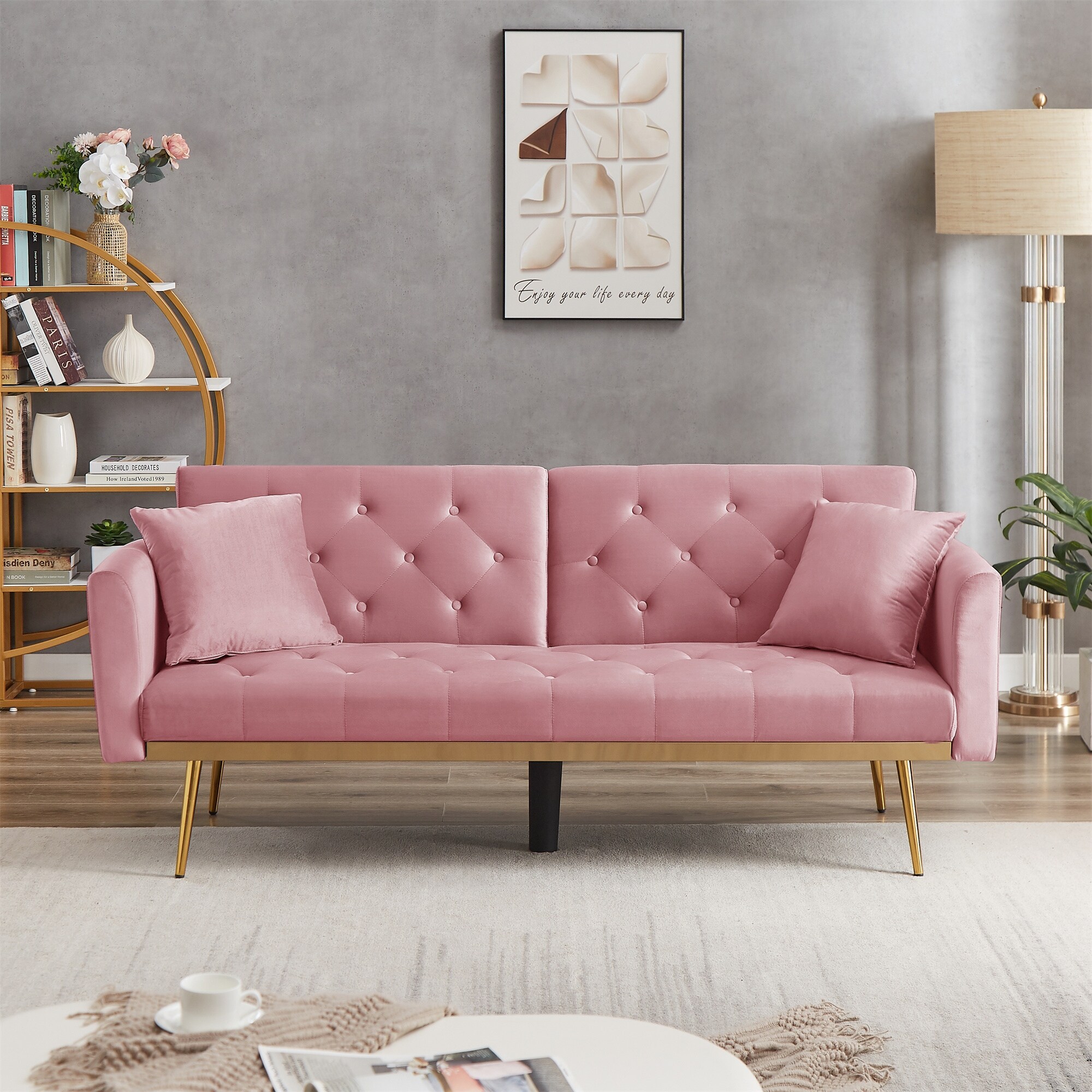 71.25 Modern Loveseat Sofa with Solid Wood Frame, Living Room