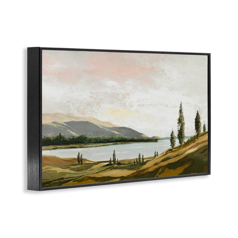 Stupell Calm Scenic Landscape Framed Giclee Art Design By Max Maxx