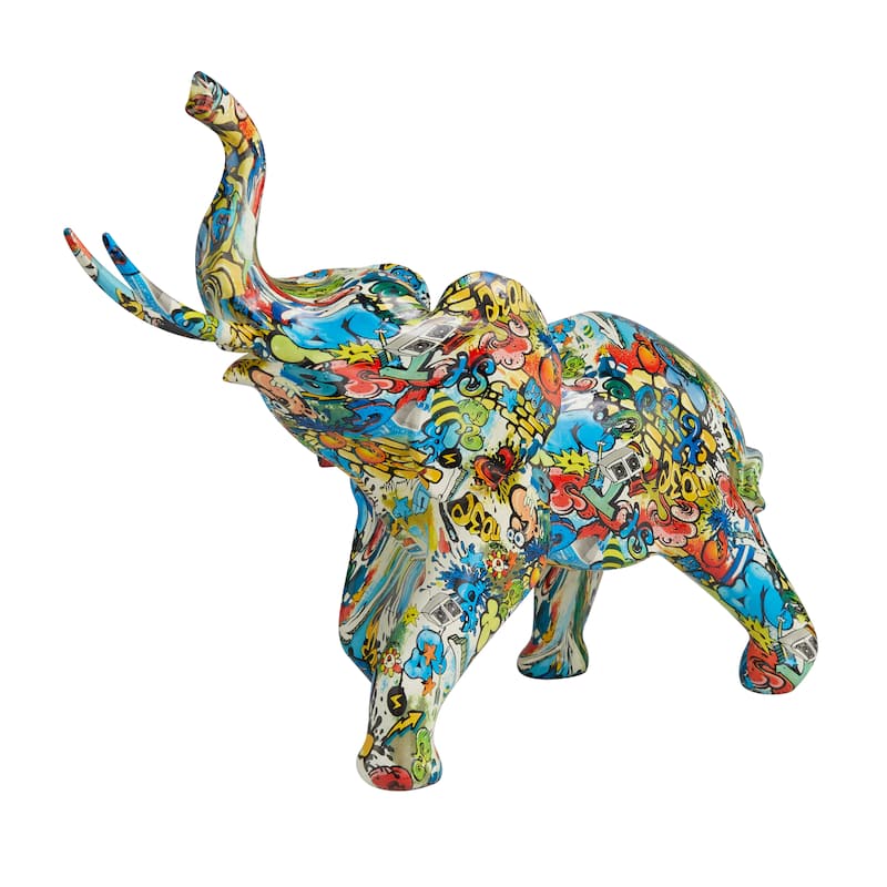 The Novogratz Multi Colored Polystone Various Animal Sculpture