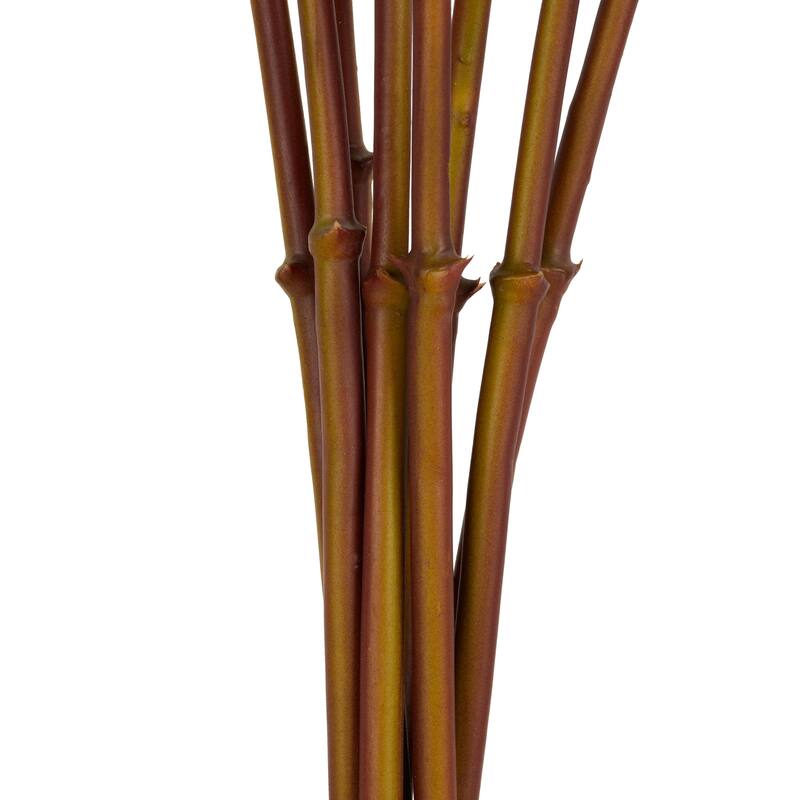 Polyester Dahlia Tall Artificial Flower Stem - Set of 8 Red - Roche River Decor