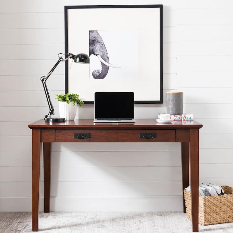 Leick Home Mission Writing Computer Desk - Mission Oak