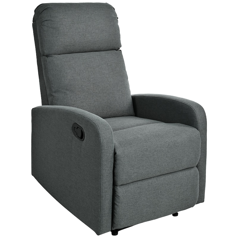 Modern Lounge Chaise Chair, Home Theater Manual Recliner Chair, Accent Chair with Three Adjustable Angles