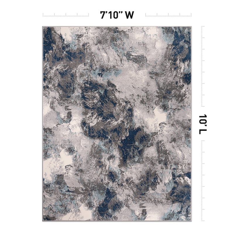 World Rug Gallery Rio Modern Abstract Area Rug