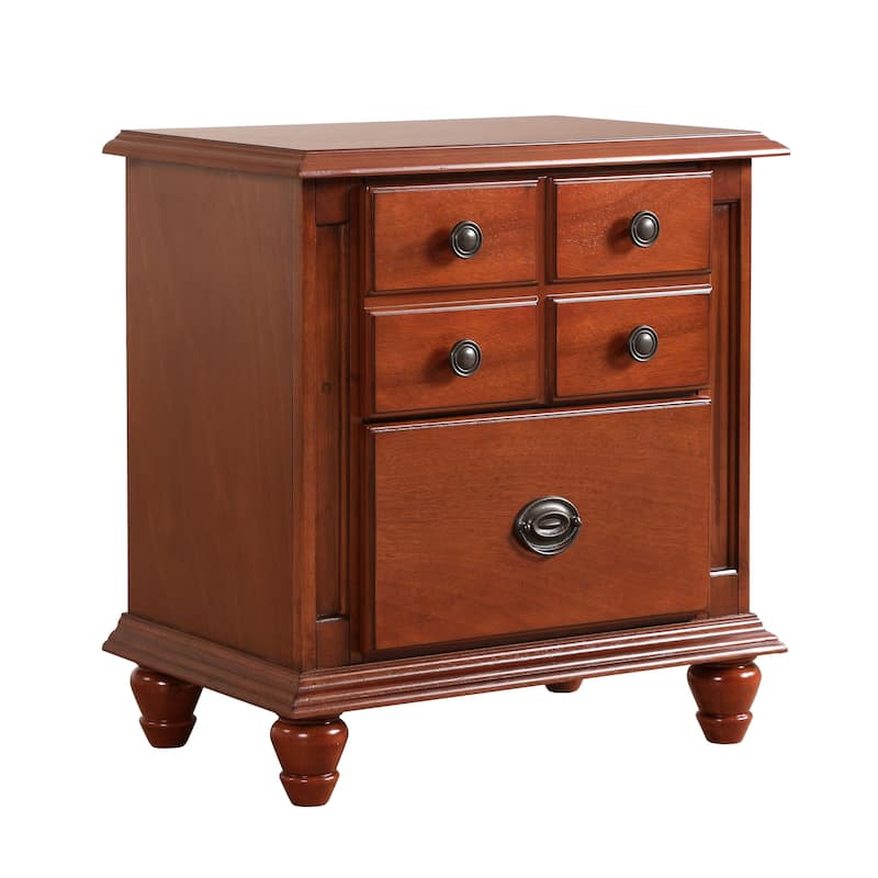 Summit 2-drawer Wood Nightstand
