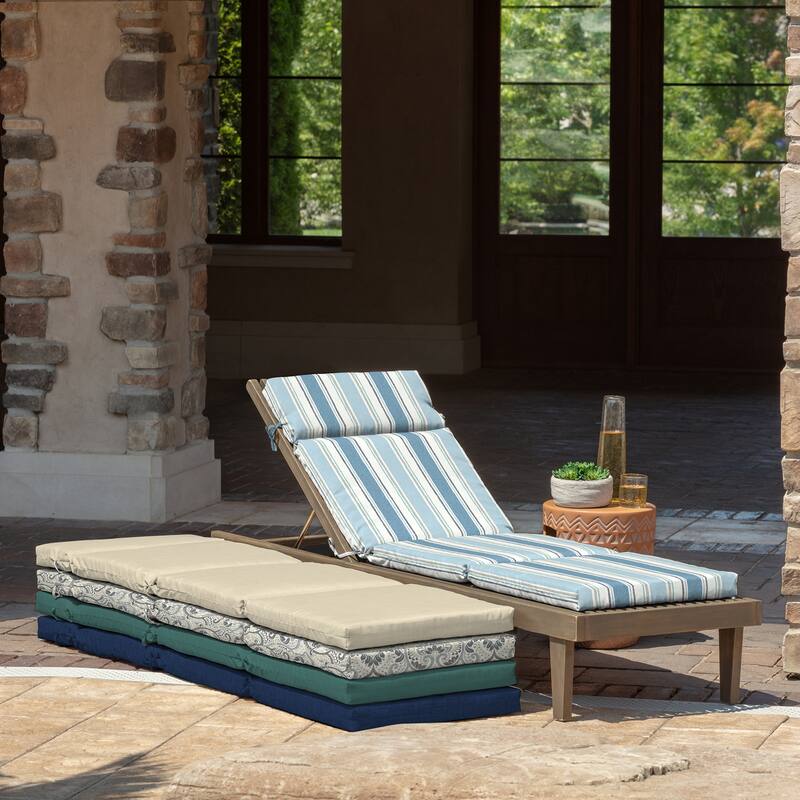 ARDEN Outdoor Chaise Lounge Cushion - 72"L x 21"W