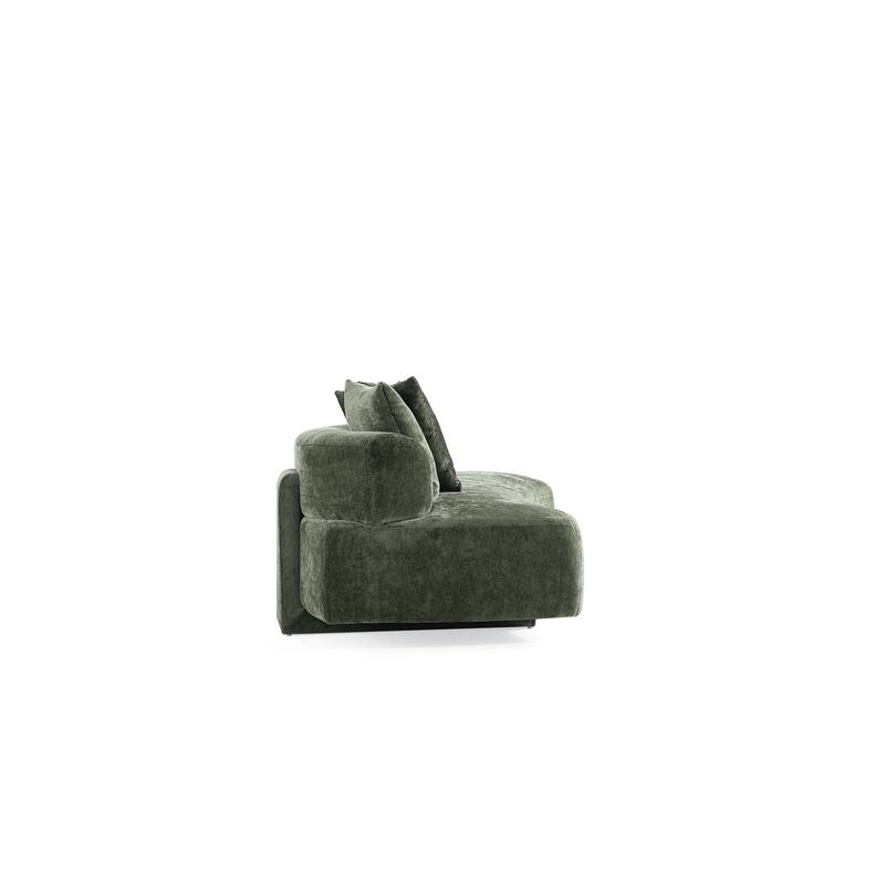 Manhattan Comfort 2 Piece Modern Verandah Chenille Multi Sofa Set