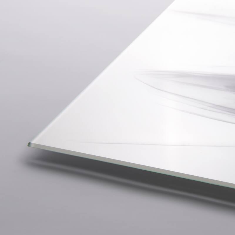 "Marching Tulips" Frameless Free Floating Tempered Glass Panel Graphic Wall Art
