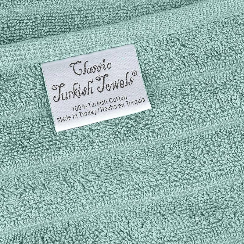 Classic Turkish Towels 100% Turkish Cotton Bath Sheets Plush Ribbed 3 Piece 40x65" - 40x65