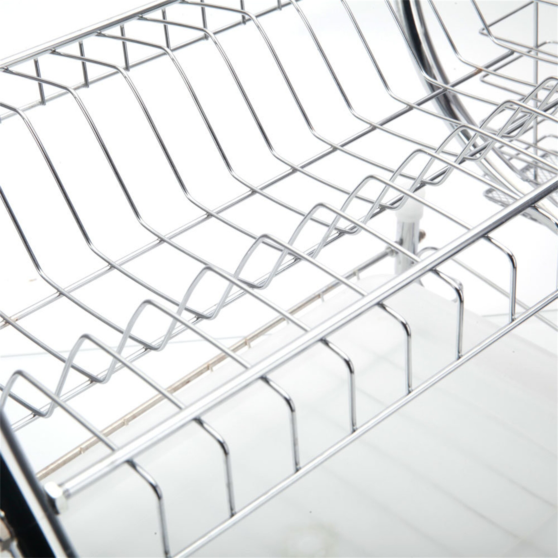 2 Tier Dish Drainer Drying Rack Kitchen Storage Holder Washing Organizer -  Bed Bath & Beyond - 31118396
