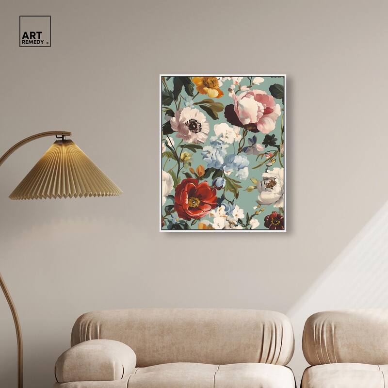Floral Tapestry II Canvas by Art Remedy