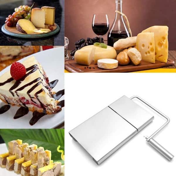 HK Cheese Slicer Cheese Cutter Wire Cutter w/5 Extra Stainless