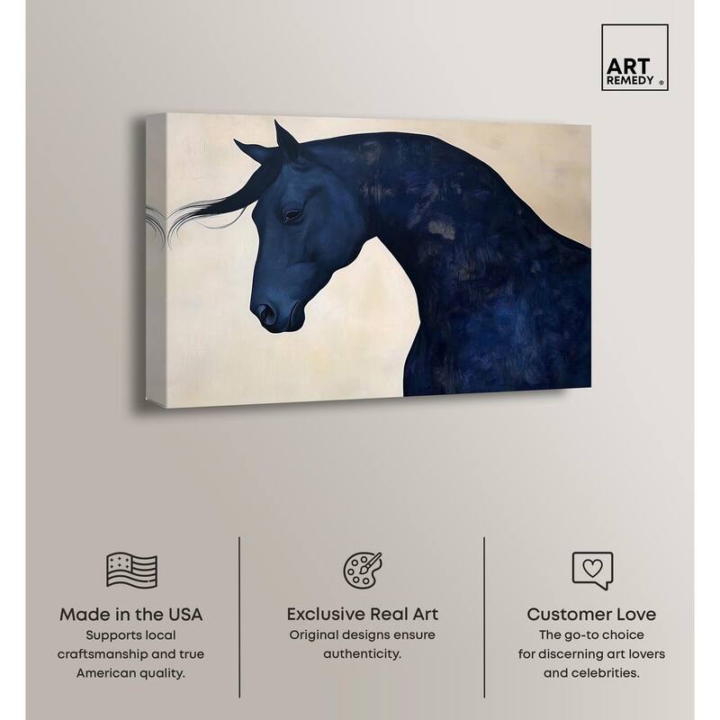 Blue Horse I Canvas by Art Remedy, Gallery Wrapped