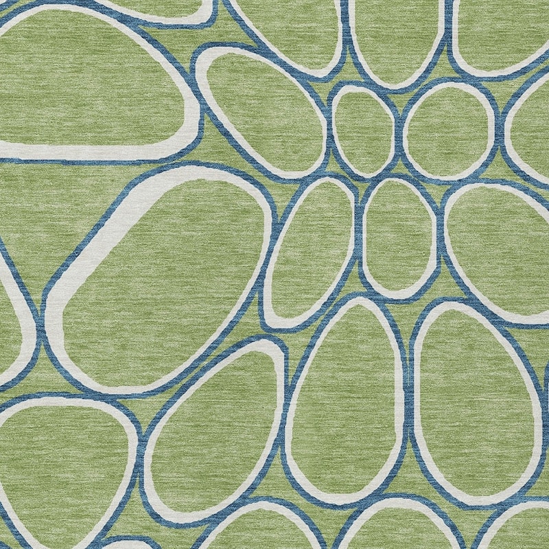 HomeRoots Abstract Transitional Rectangle Outdoor Rug