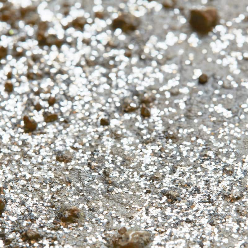 Roomfitters 3-Piece Taupe Canvas Wall Art Set, Hand Painted Abstract Triptych Accent Decor with Natural Stone and Glitter