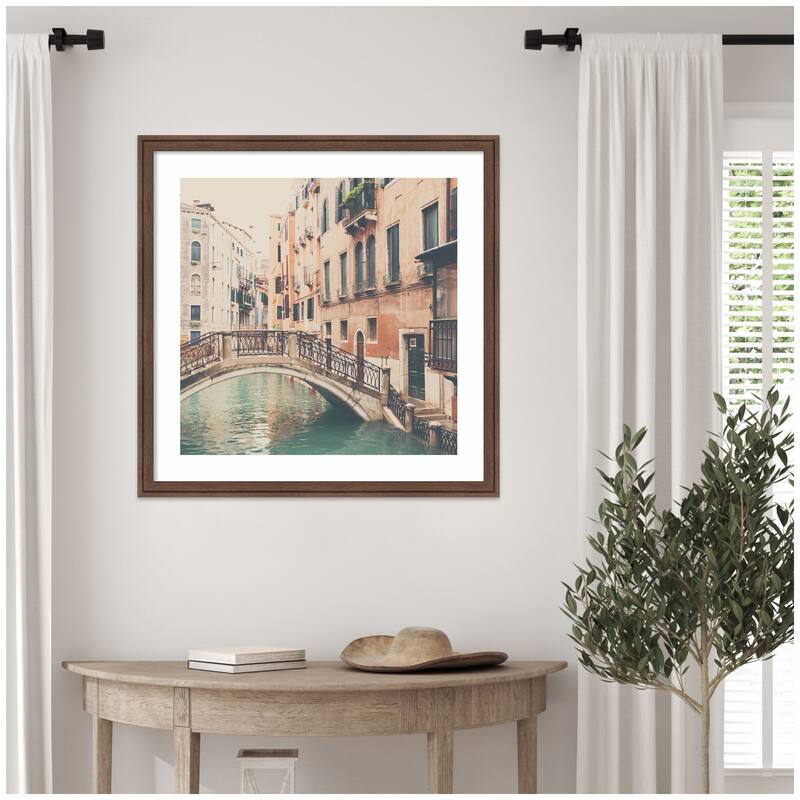 Kate and Laurel Framed Art Wandering The Streets of Venice by Laura Evans
