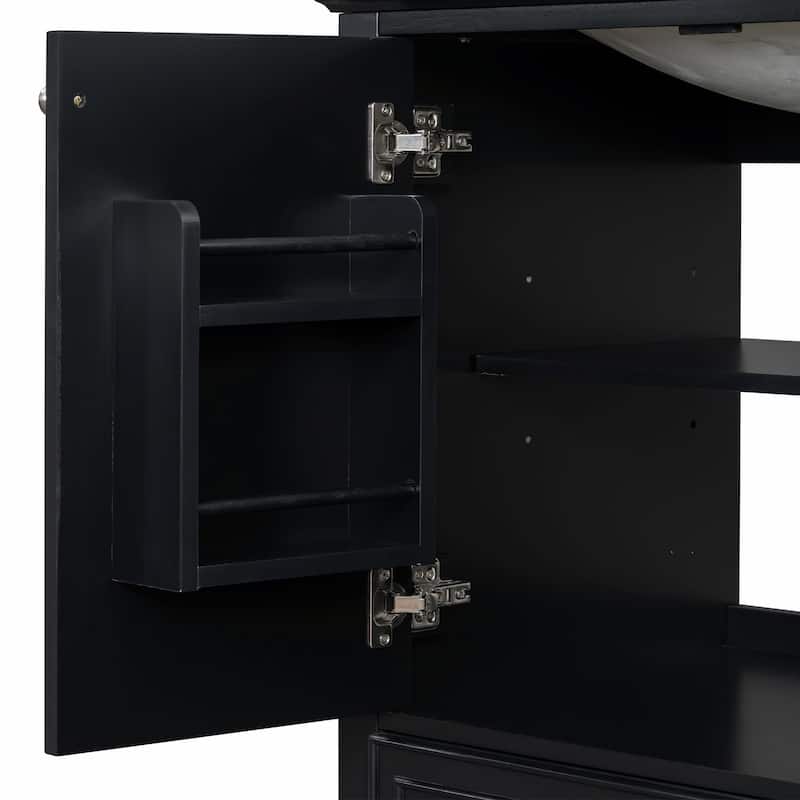 30" Bathroom Vanity Base Cabinet with Doors and Drawer