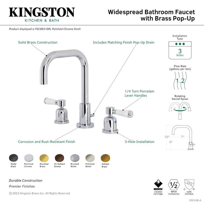 Paris 8 in. Widespread Bathroom Faucet