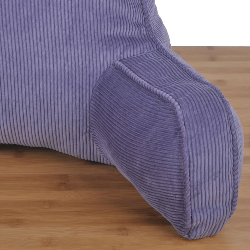 Cotton Corduroy Lounger Bed Rest Pillow Adjustable DIY Filling