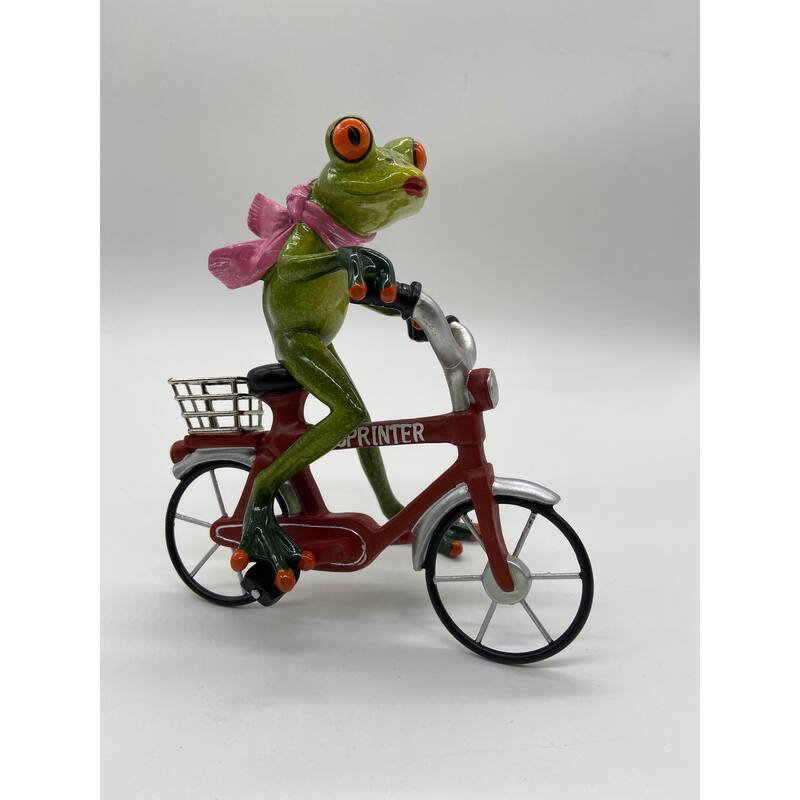 Girl Frog on Red Bike