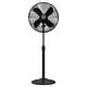 preview thumbnail 1 of 20, Hunter Classic 16" Oscillating 3-Speed Standing Fan - Adjustable Height, Tilt Head - Office, Fitness Room, Bedroom Grey/Black
