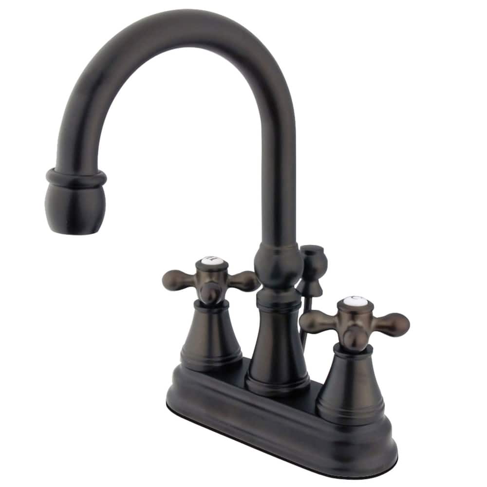 Kingston Brass Restoration 1.2 GPM Deck Mounted Bathroom Faucet with