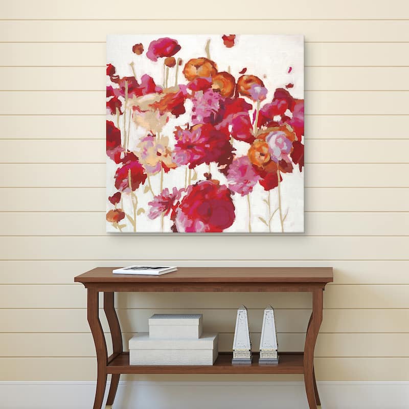 Red Floral Dream I by Randy Hibberd Canvas Art Print
