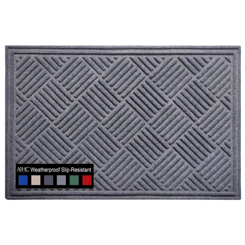 A1HC New All Weather Superior Dirt and Moisture Absorbing Polypropylene Door Mat with Non-Slip Backing for Inside Outside Use