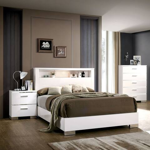 Furniture of America Champs 3-piece Eastern King Storage Bed Set