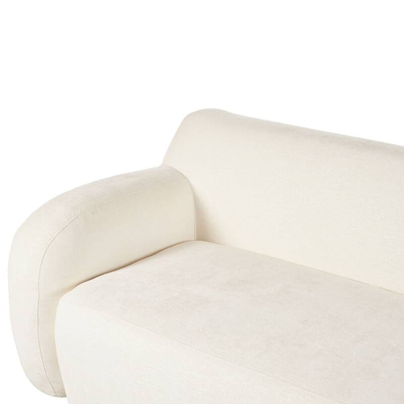 Modern Curved Upholstered Sofa