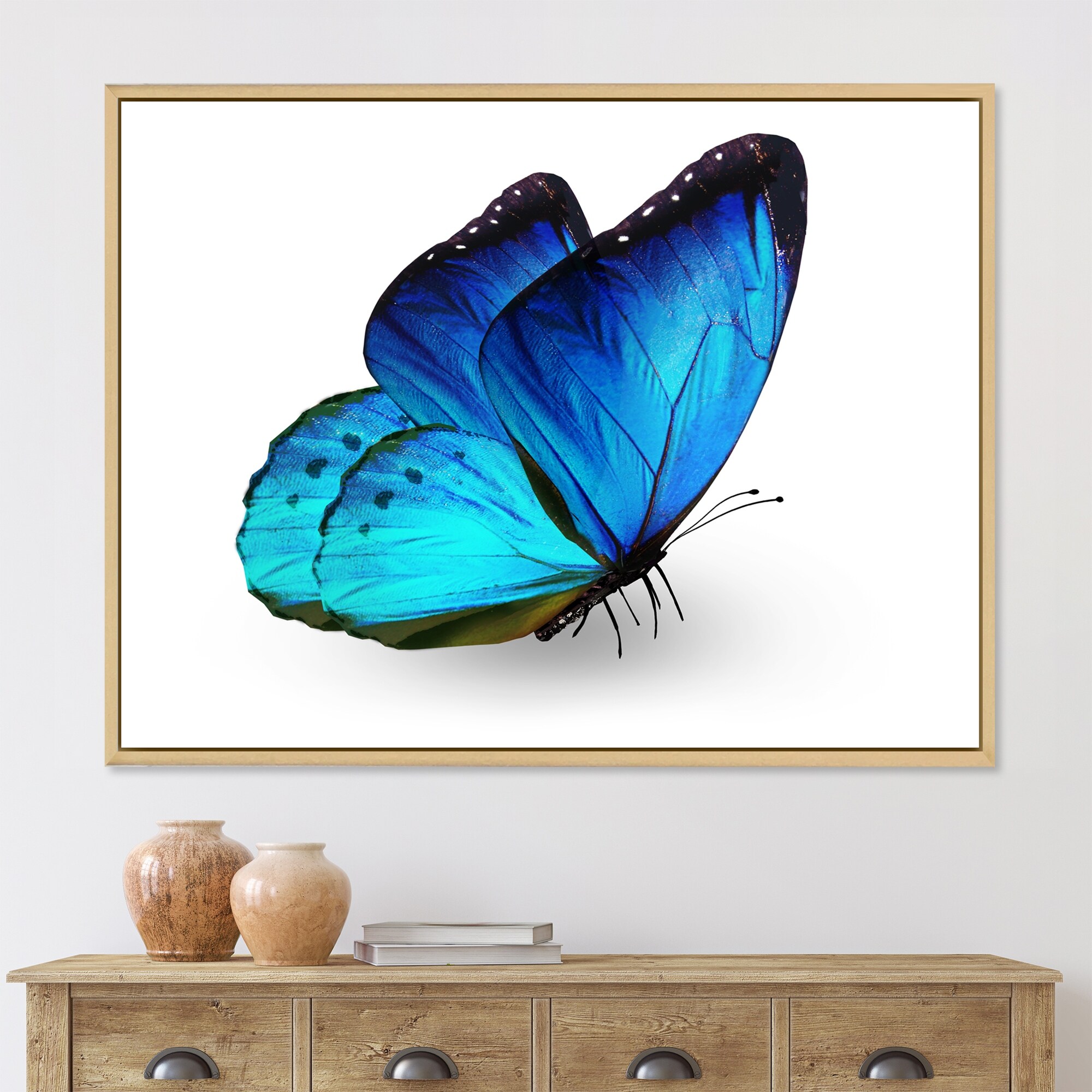 Blue butterfly painting sale