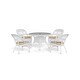 preview thumbnail 38 of 41, Portside Coastal White Outdoor Wicker Dining Set (5-Piece)