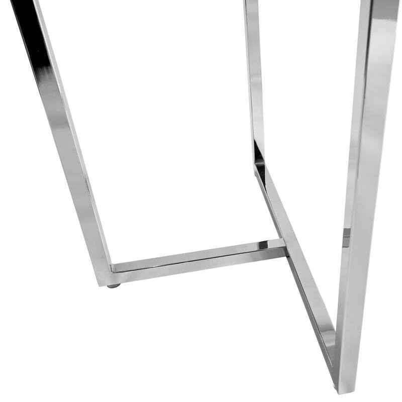 Legend 29x48-Inch Rectangular Dining Table with Chromed Steel Base
