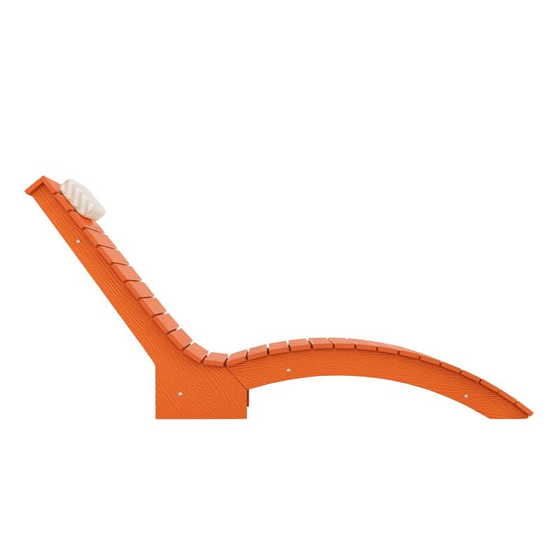 Outdoor Chaise Lounge Chair Set of 2, Patio Lounge Chairs for Outside, HDPE Lounge Chair - 59.8"L x 22"W x 34.8"H