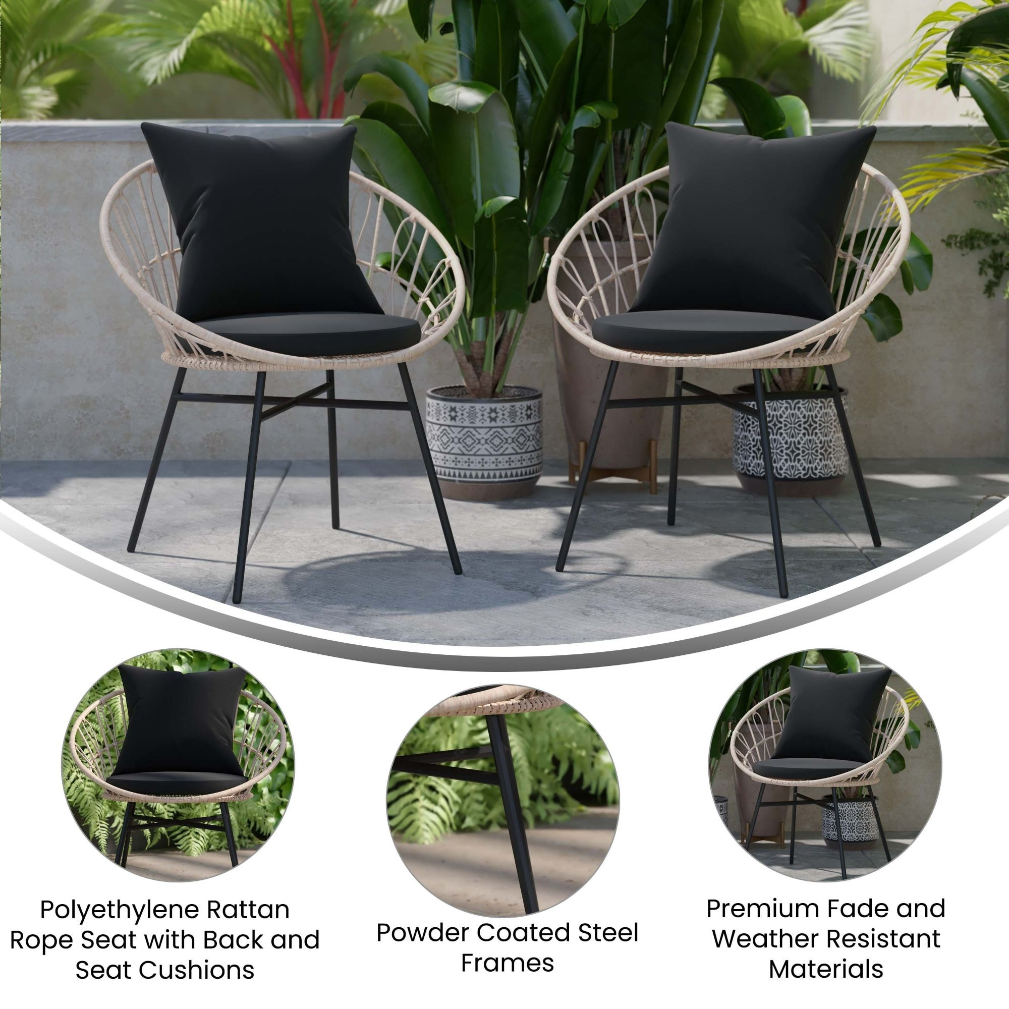 Rope clearance chair garden