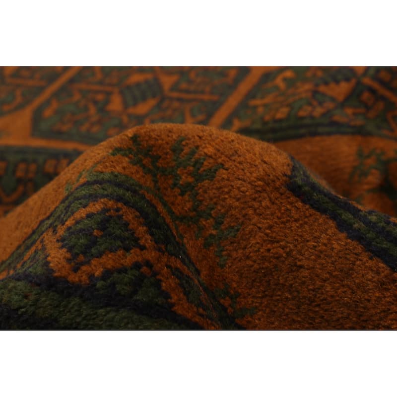 ECARPETGALLERY Hand-knotted Uzbek Kargahi Brown Wool Rug - 4'11 x 6'4