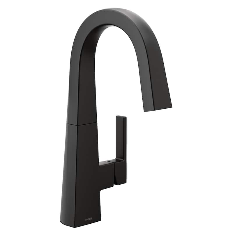 Moen Nio 1.5 GPM Deck Mounted Bar Faucet with Duralock and Duralast - Matte Black
