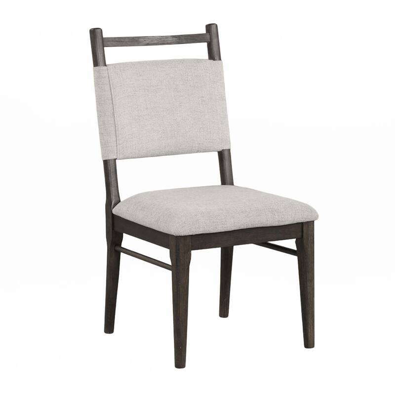 2pc Side Chairs Upholstered Seat Polyester Rubber wood Dining Room Furniture