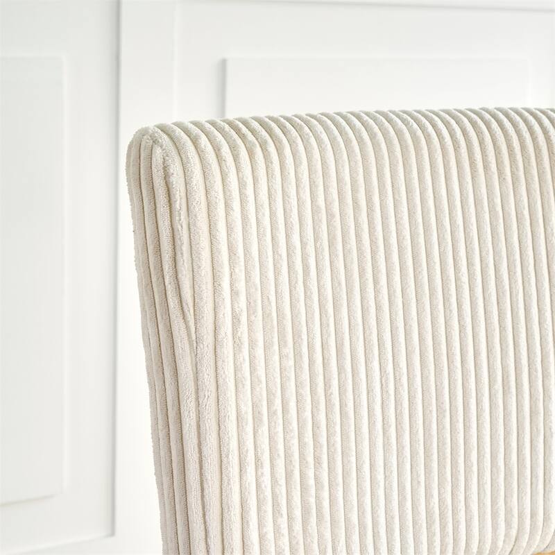 Modern Simple Fabric Upholstered Velvet Dining Chair (Set of 2)