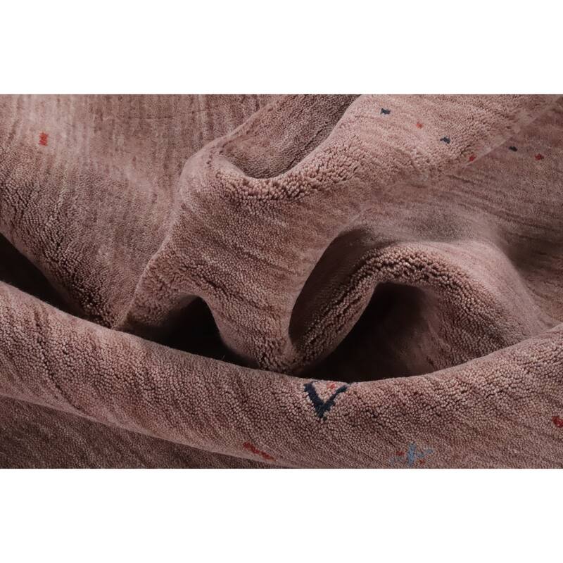Hand Knotted Oriental 100% Wool Carpet Tribal Tribal Brown Gabbeh Area Rug - 10' 0'' X 7' 11''