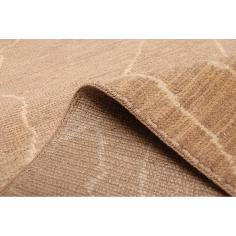 ECARPETGALLERY Hand-knotted Mystique Tan Wool Rug - 3'0 x 10'1